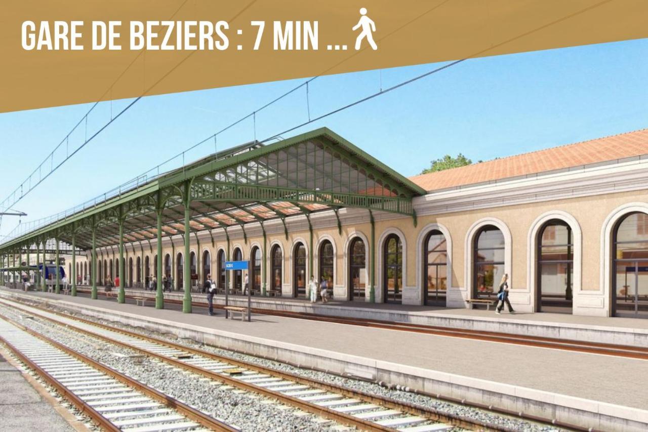 Centre Historique - Free Parking - Self Checkin - Wifi - Industriel - Sleepntripbeziers公寓 外观 照片